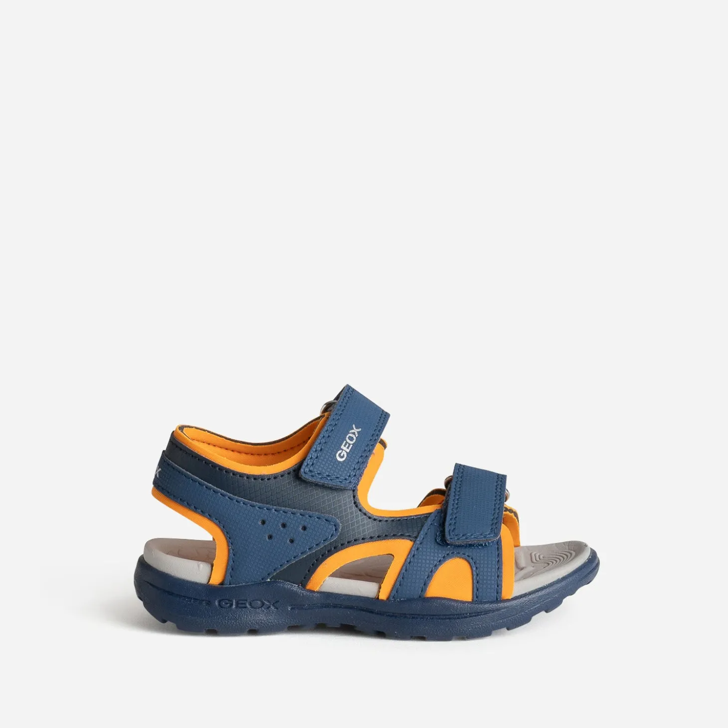 Sandale GEOX marine, noire, orange à scratchs