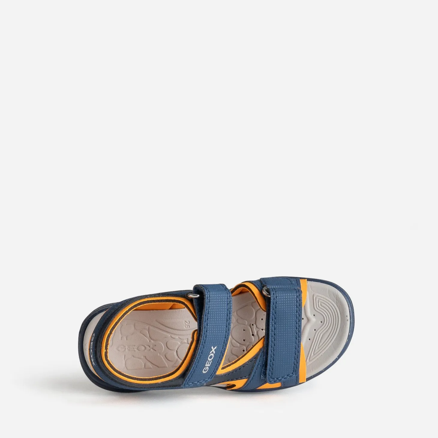 Sandale GEOX marine, noire, orange à scratchs