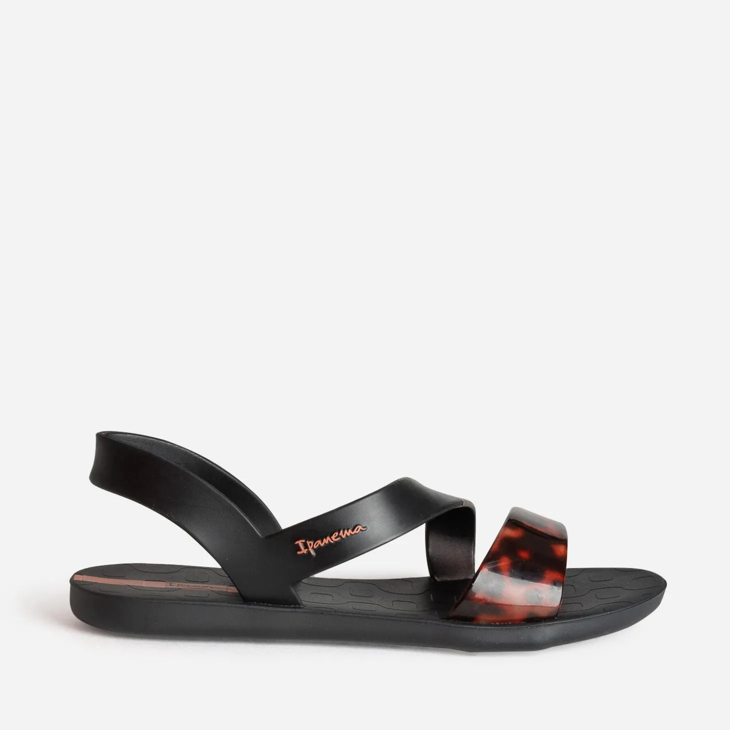 Sandale IPANEMA noire bride écaille