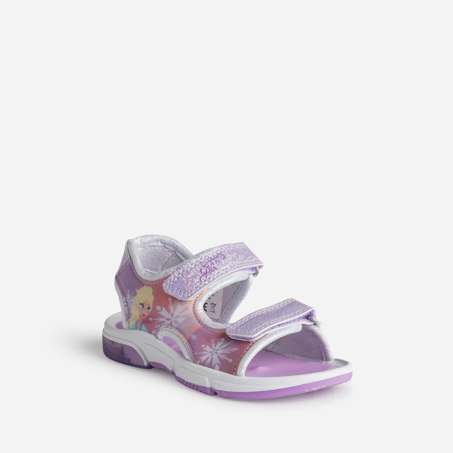 Sandale LA REINE DES NEIGES lilas semelle lumineuse