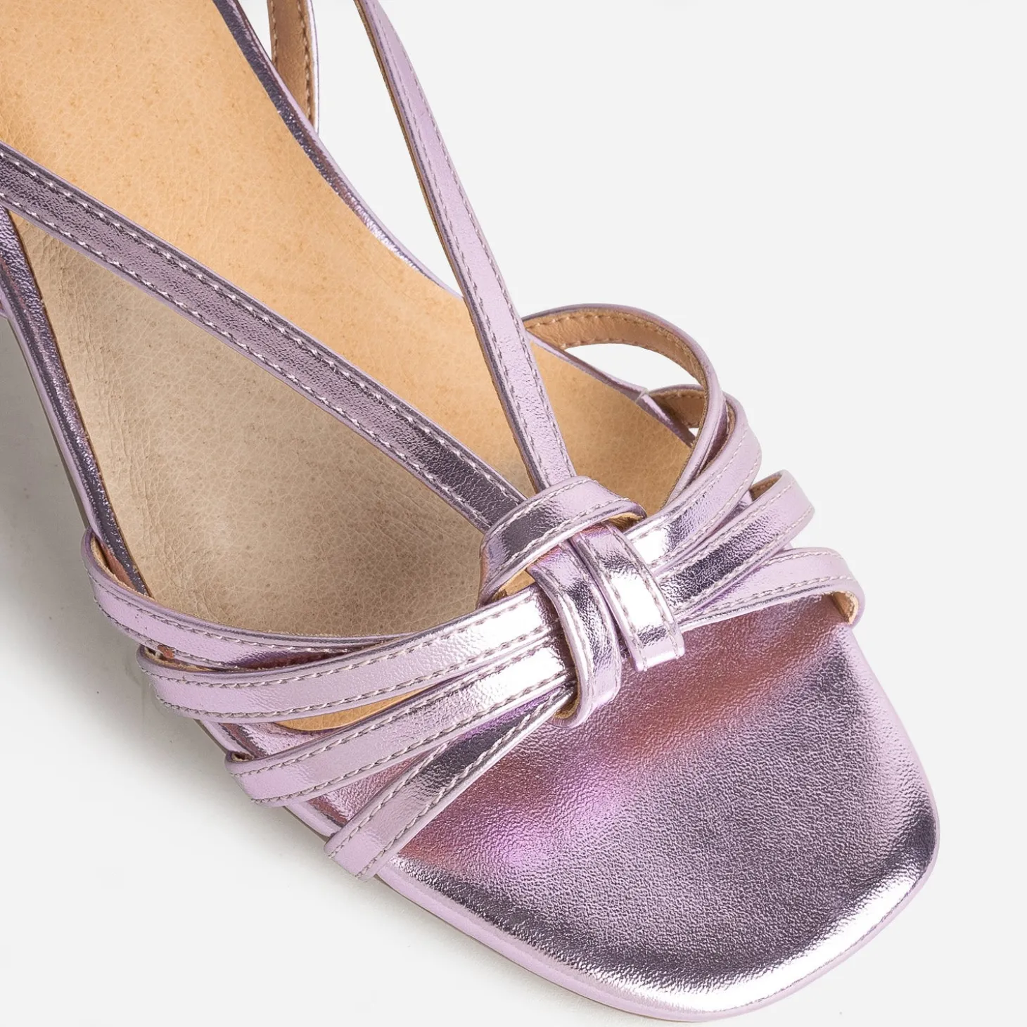 Sandale lilas métallisée