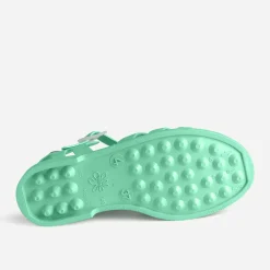 Sandale MEDUSE vert d'eau en plastique