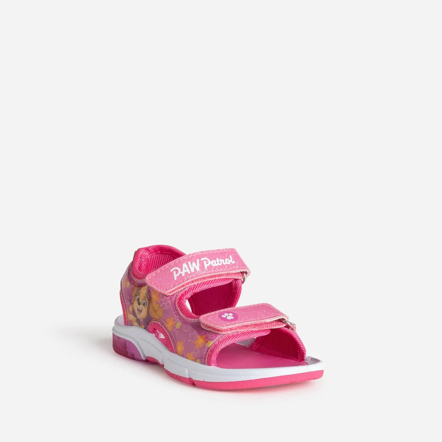 Sandale PAT PATROUILLE rose semelle clignotante