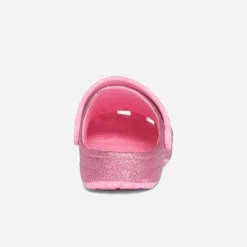 Sandale sabot CROCS à paillettes roses