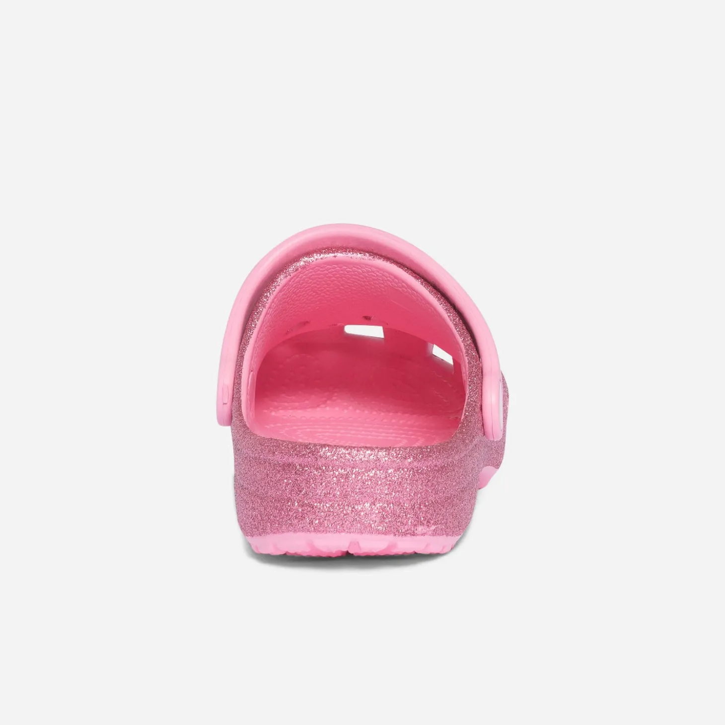 Sandale sabot CROCS à paillettes roses