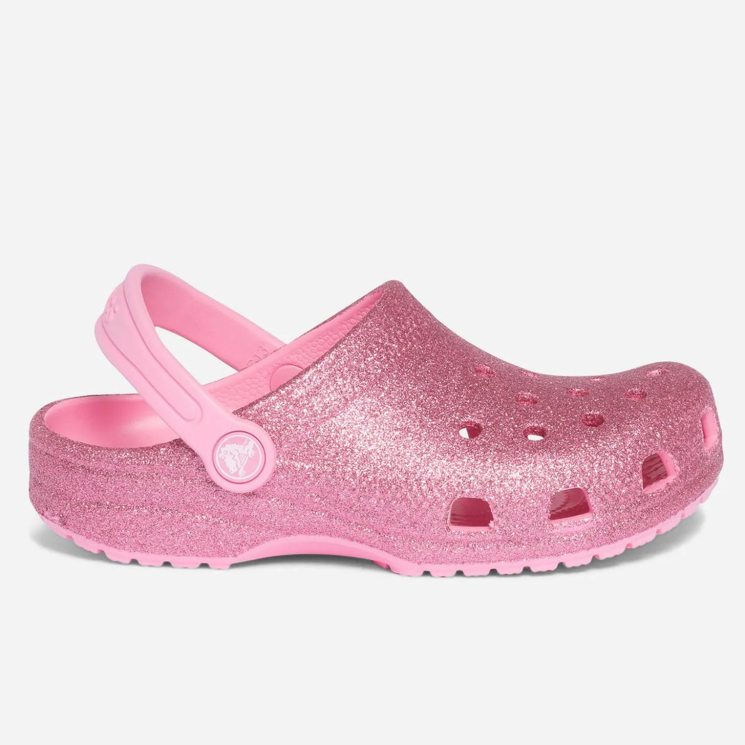 Sandale sabot CROCS à paillettes roses