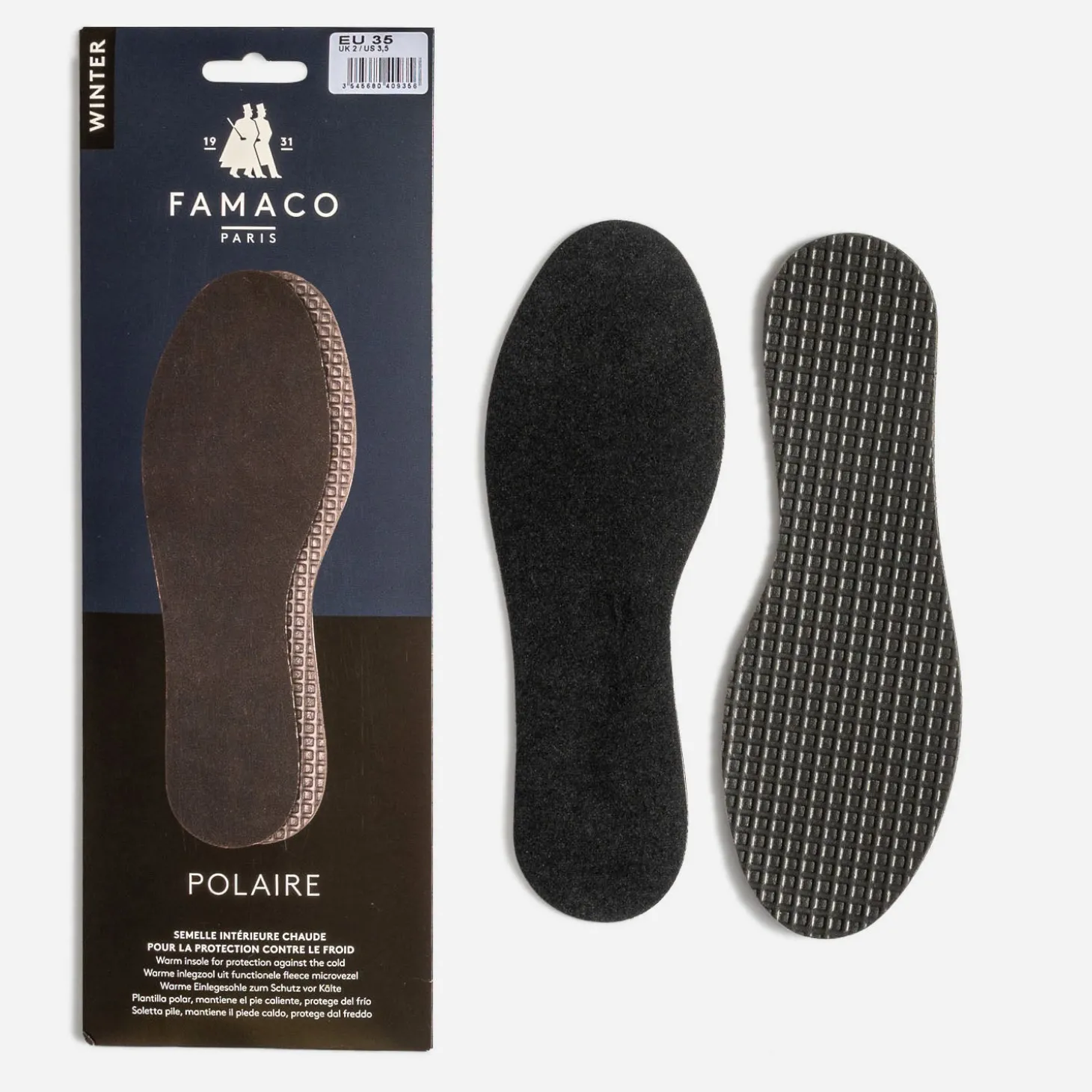 Semelles FAMACO noires contre le froid