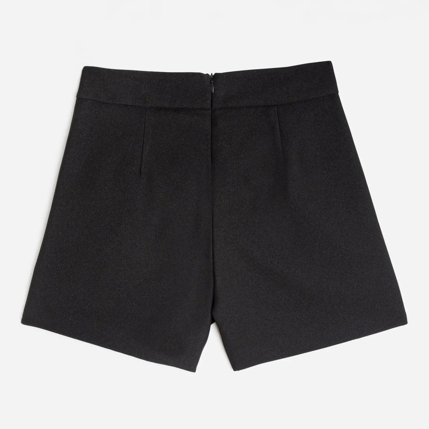 Short à pont TEXTO noir pailleté