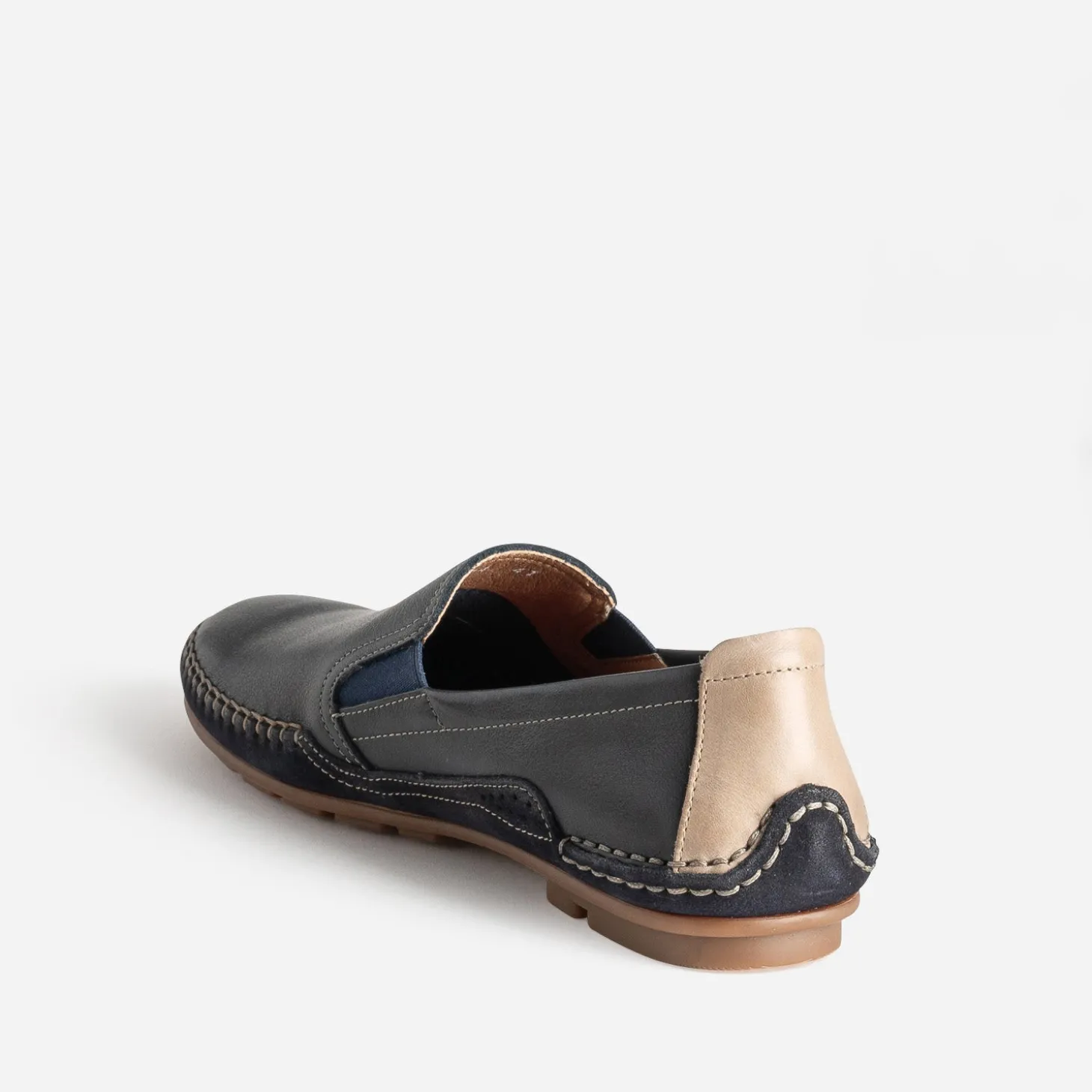 Slip-on FLUCHOS bleu marine cuir