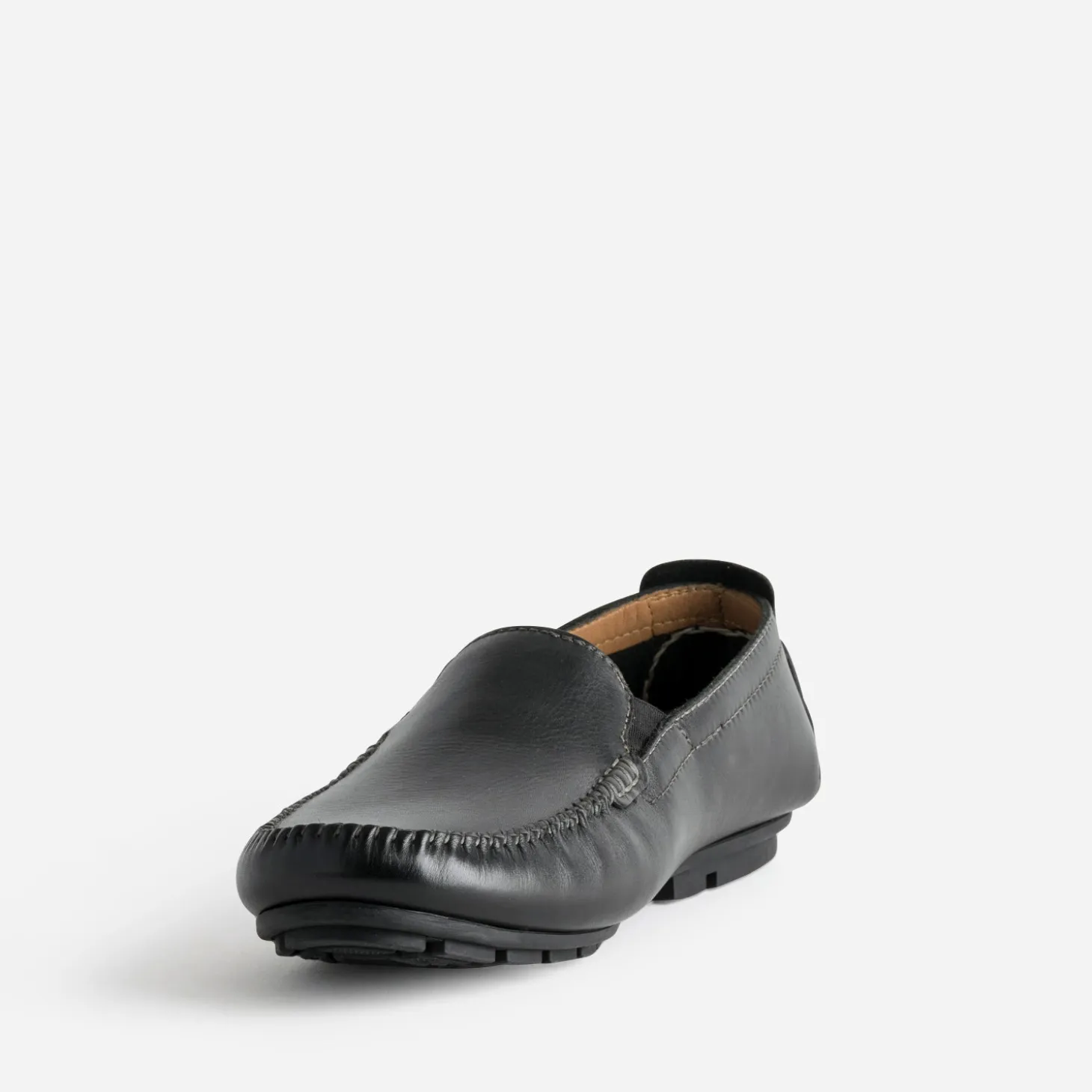 Slip-on FRANCE ARNO noir cuir
