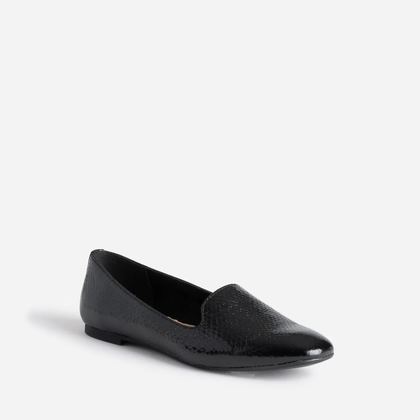 Slipper noir à motif effet python