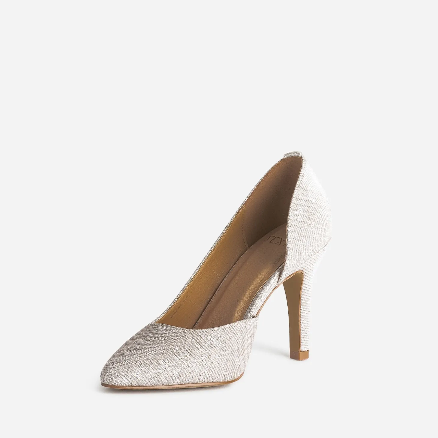 Stiletto TEXTO beige pailleté