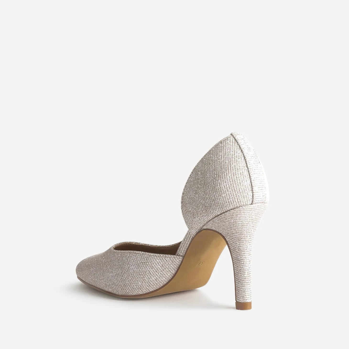 Stiletto TEXTO beige pailleté