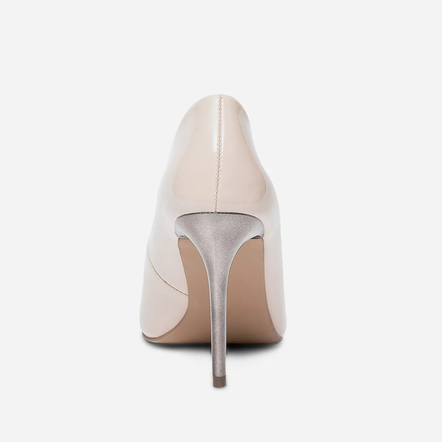 Stiletto TEXTO nude verni à talon miroir