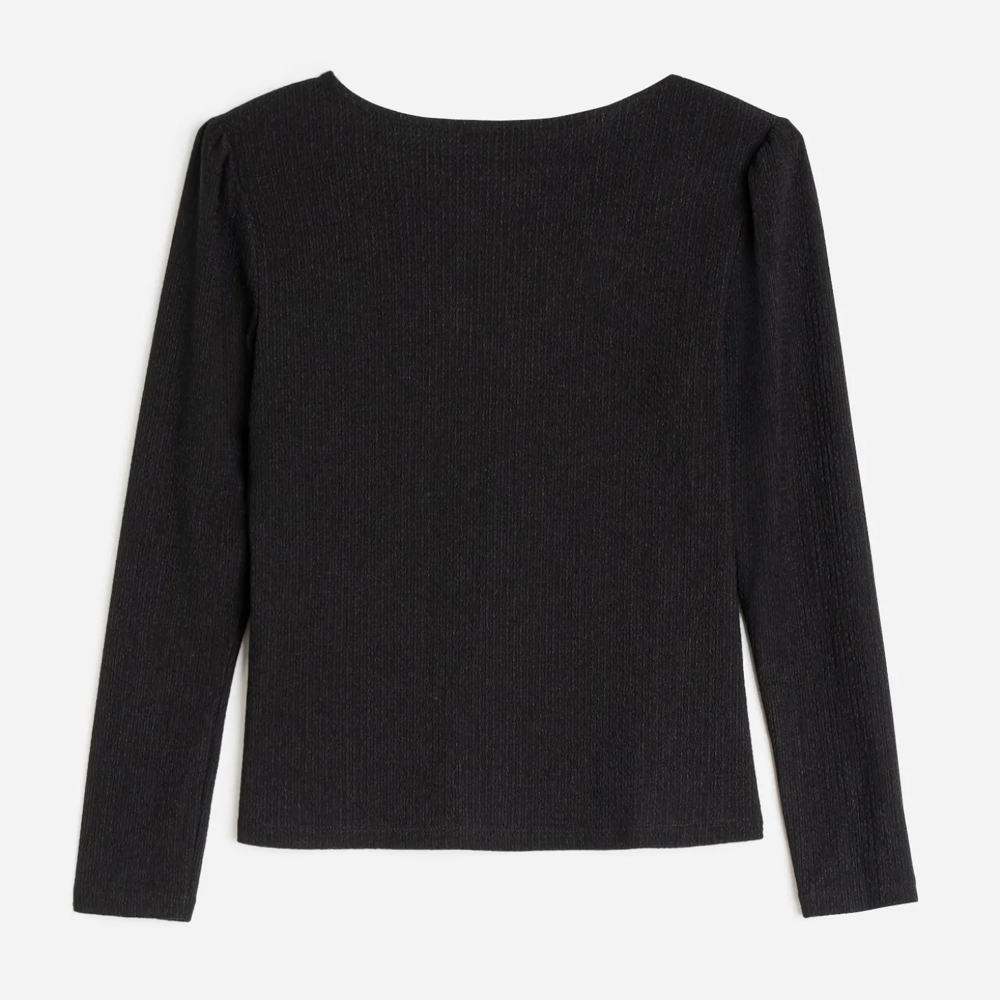 Tee-shirt TEXTO noir à épaulettes