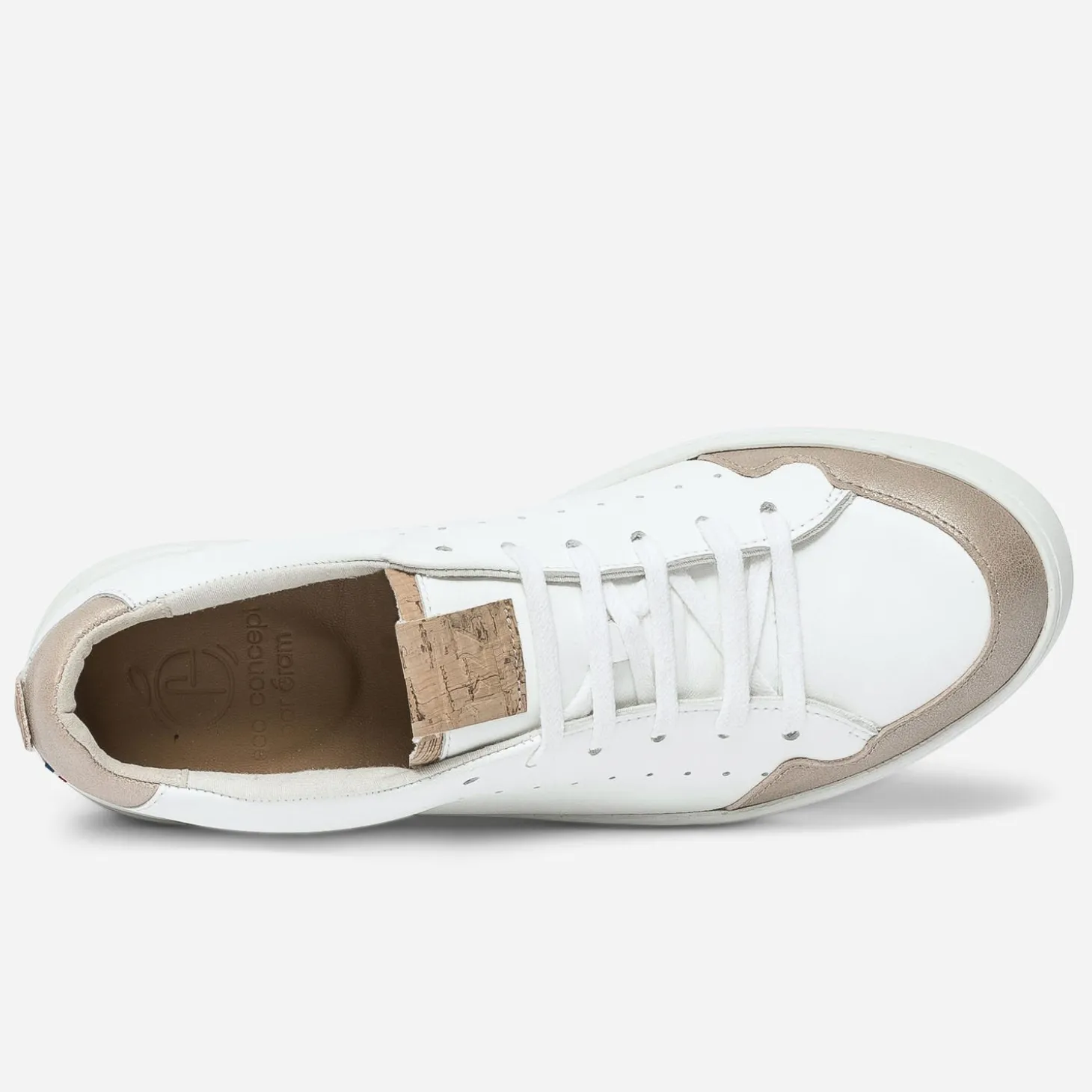 Tennis 1927 blanche femme en cuir éco-conçu