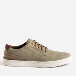 Tennis beige chiné en toile