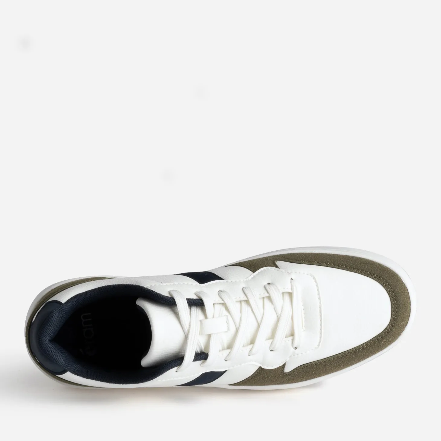 Tennis blanche, kaki et marine