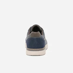 Tennis bleu marine bi matière