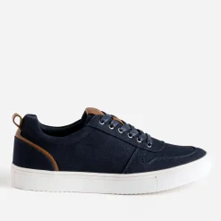 Tennis bleu marine en toile