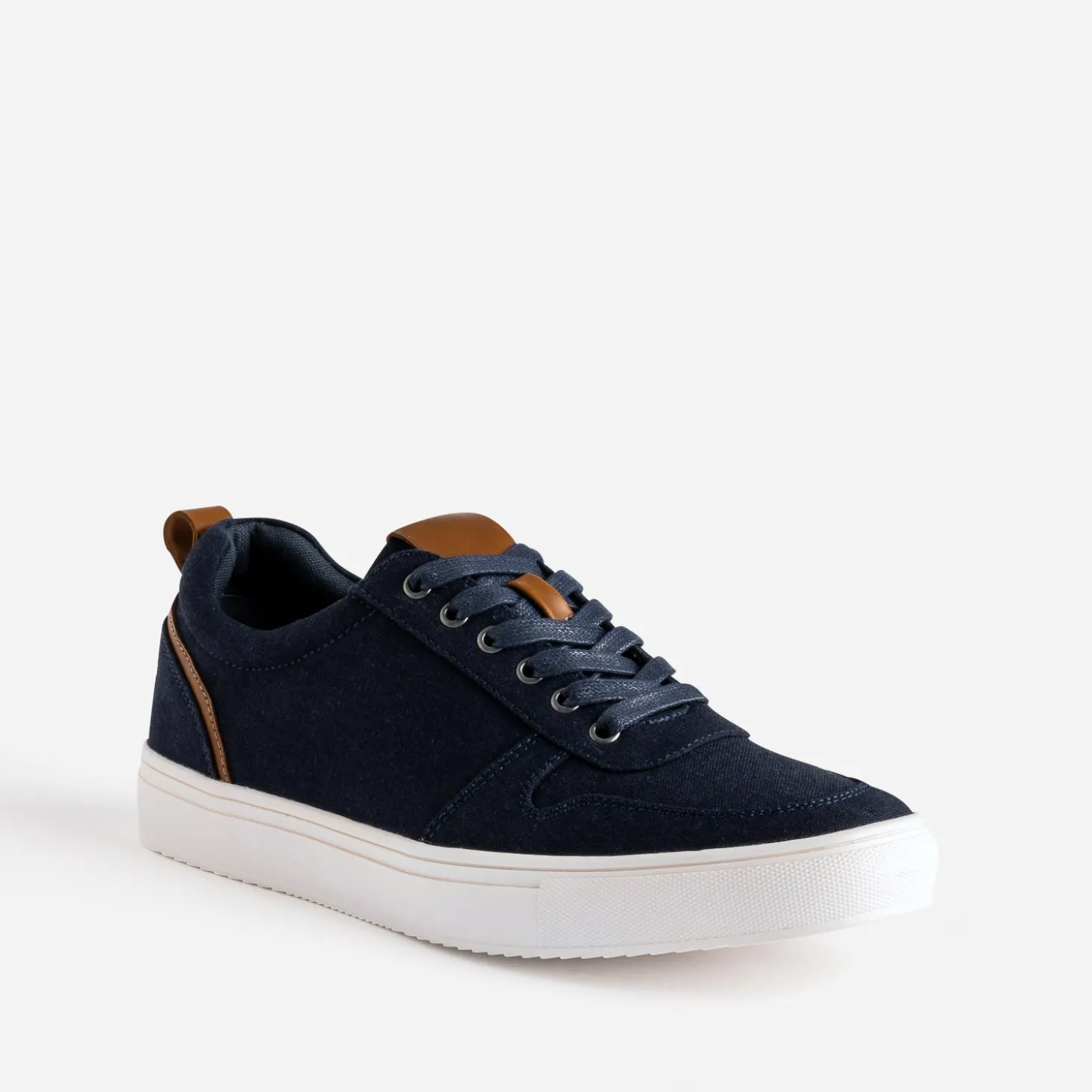 Tennis bleu marine en toile
