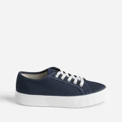 Tennis bleu marine en toile