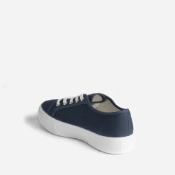 Tennis bleu marine en toile