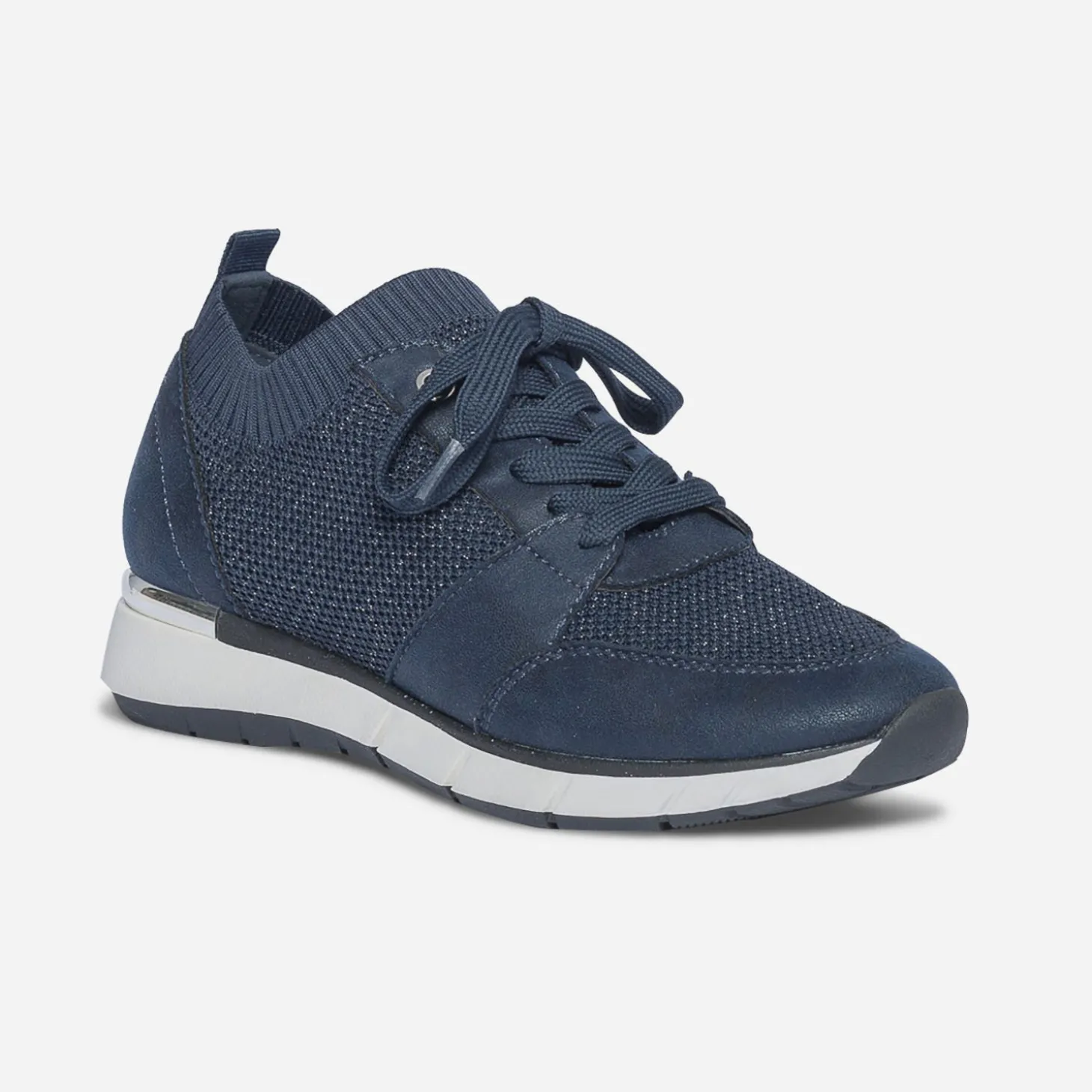 Tennis bleu marine tricotée
