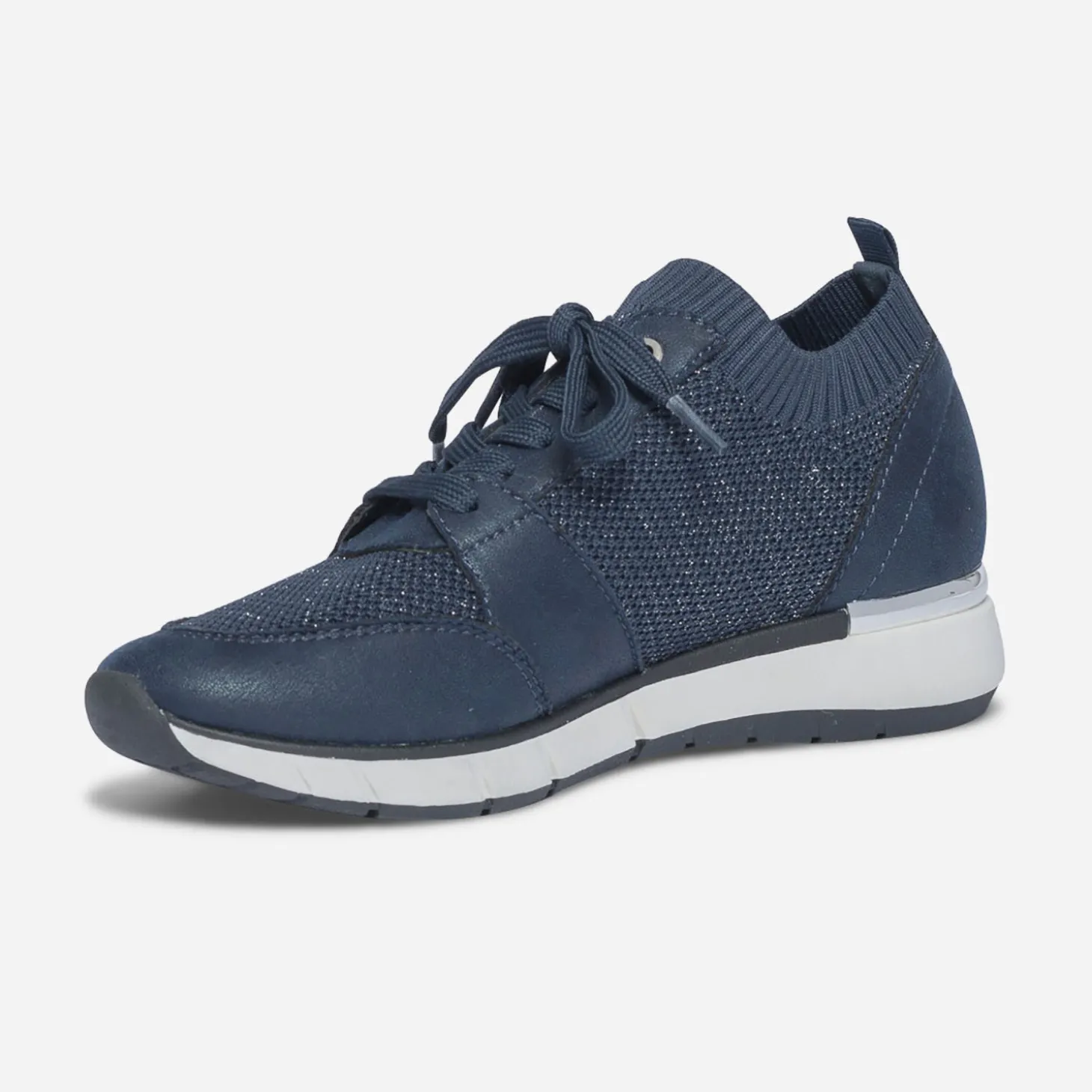 Tennis bleu marine tricotée