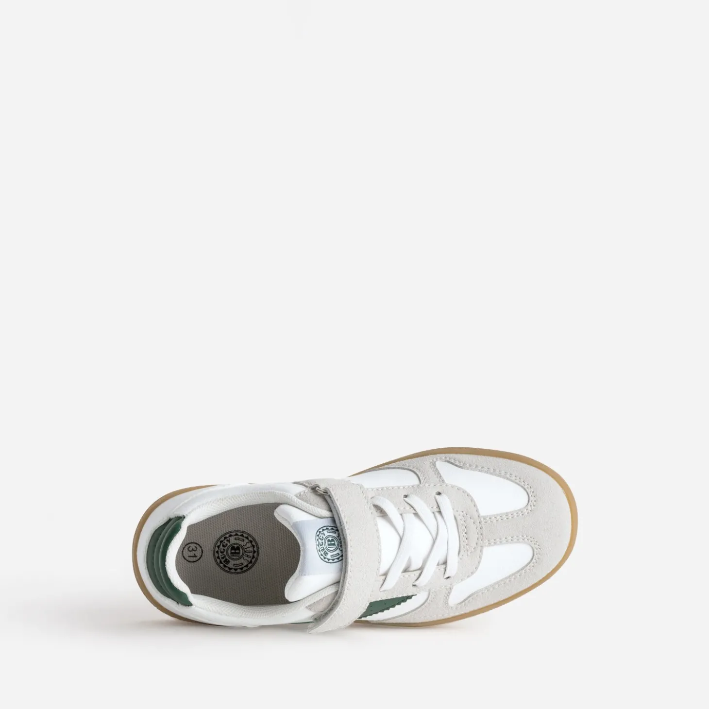 Tennis BUGGY blanche, grise, verte