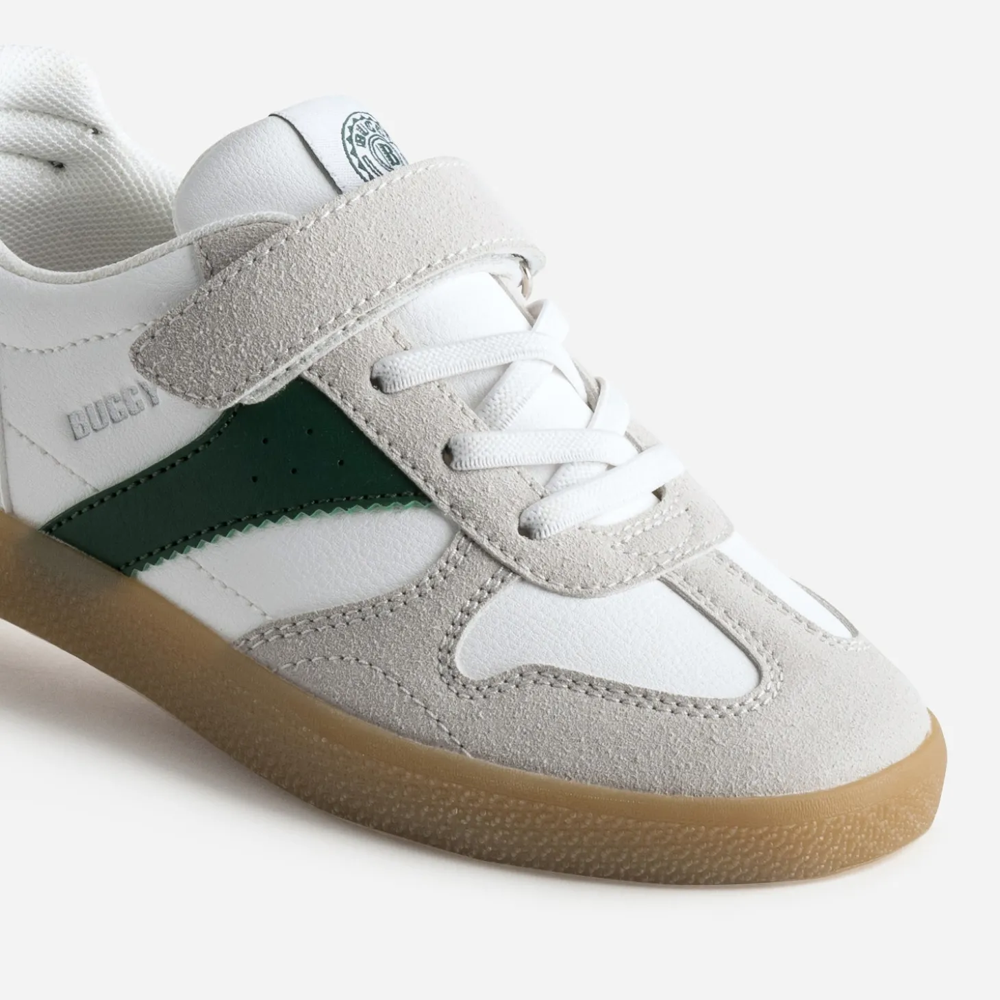 Tennis BUGGY blanche, grise, verte