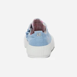 Tennis BUGGY bleu ciel en toile à motifs yeux