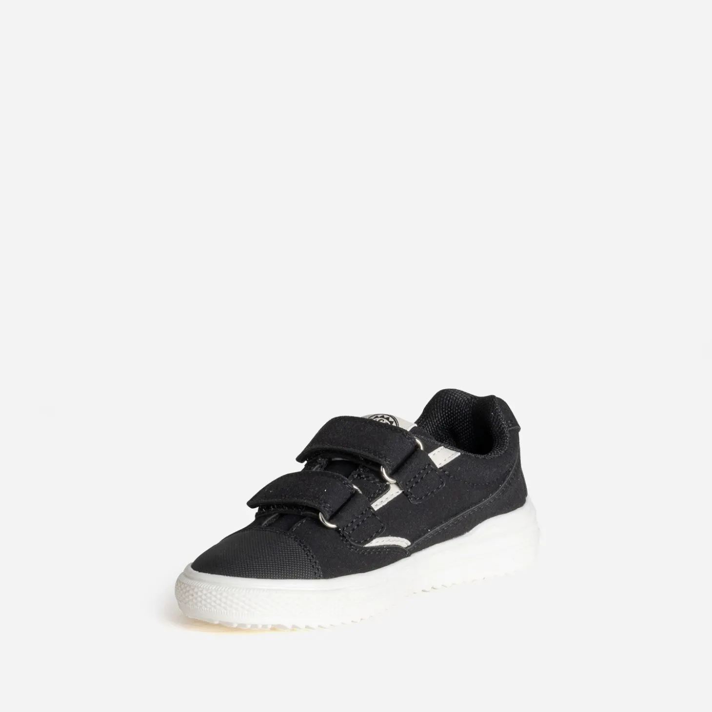 Tennis BUGGY noire en toile détails blancs