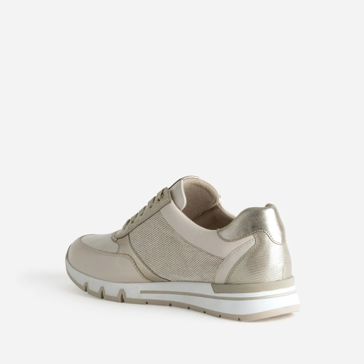 Tennis CAPRICE beige et dorée