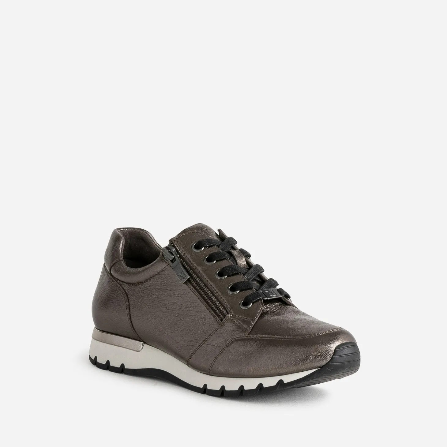 Tennis CAPRICE bronze en cuir