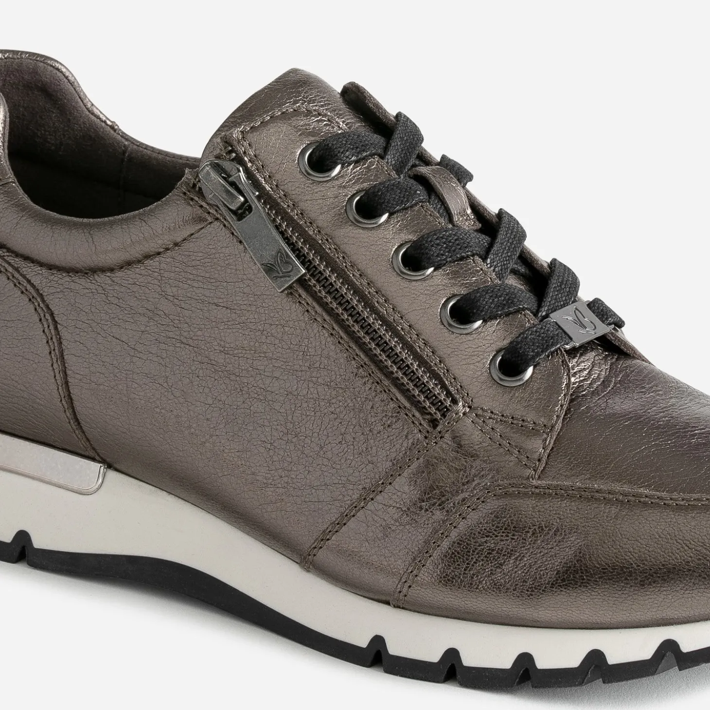 Tennis CAPRICE bronze en cuir