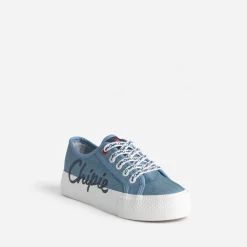 Tennis CHIPIE bleue en toile à plateforme