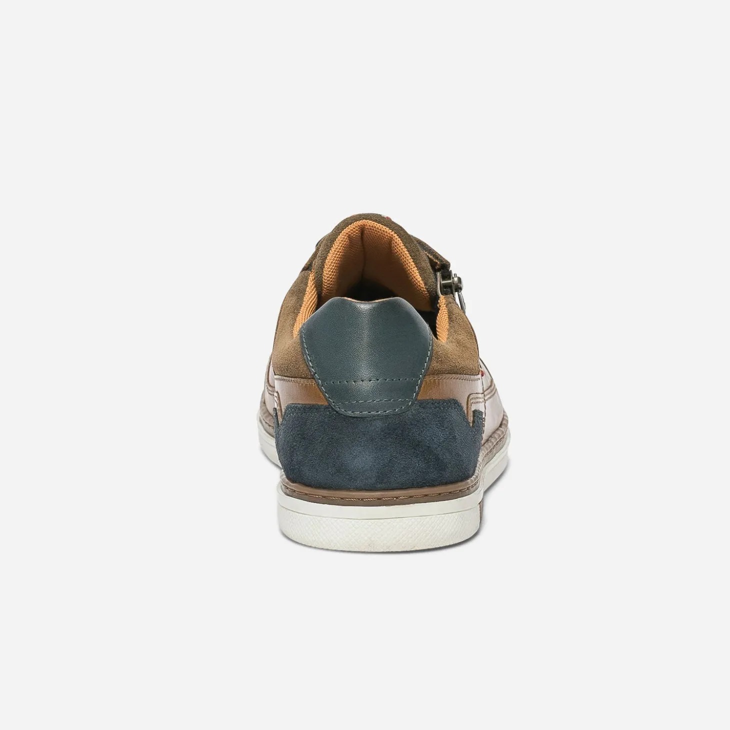Tennis cognac en cuir