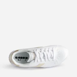 Tennis DIADORA blanche et beige