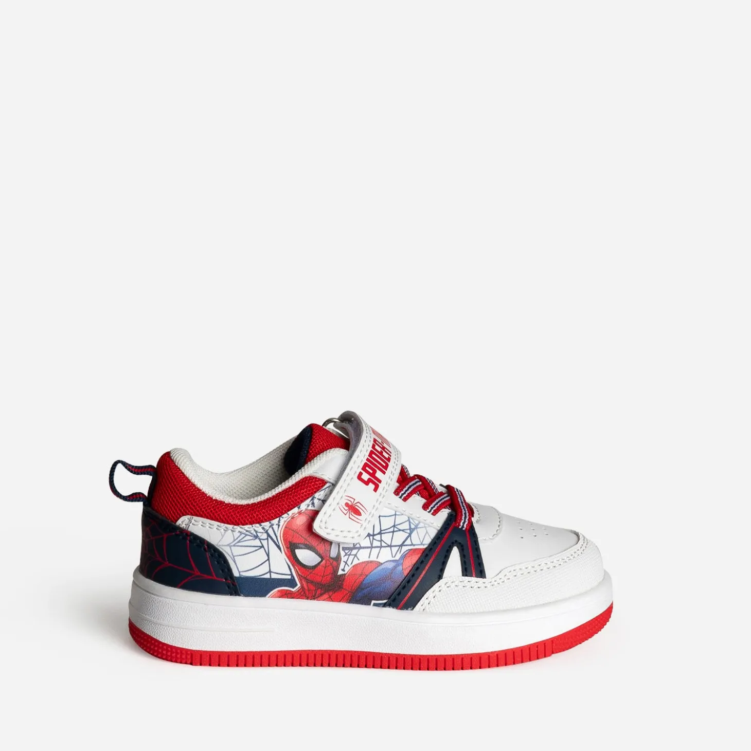 Tennis enfant SPIDERMAN rouge et blanche