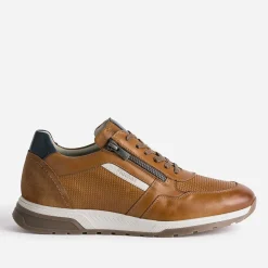 Tennis FLUCHOS camel en cuir