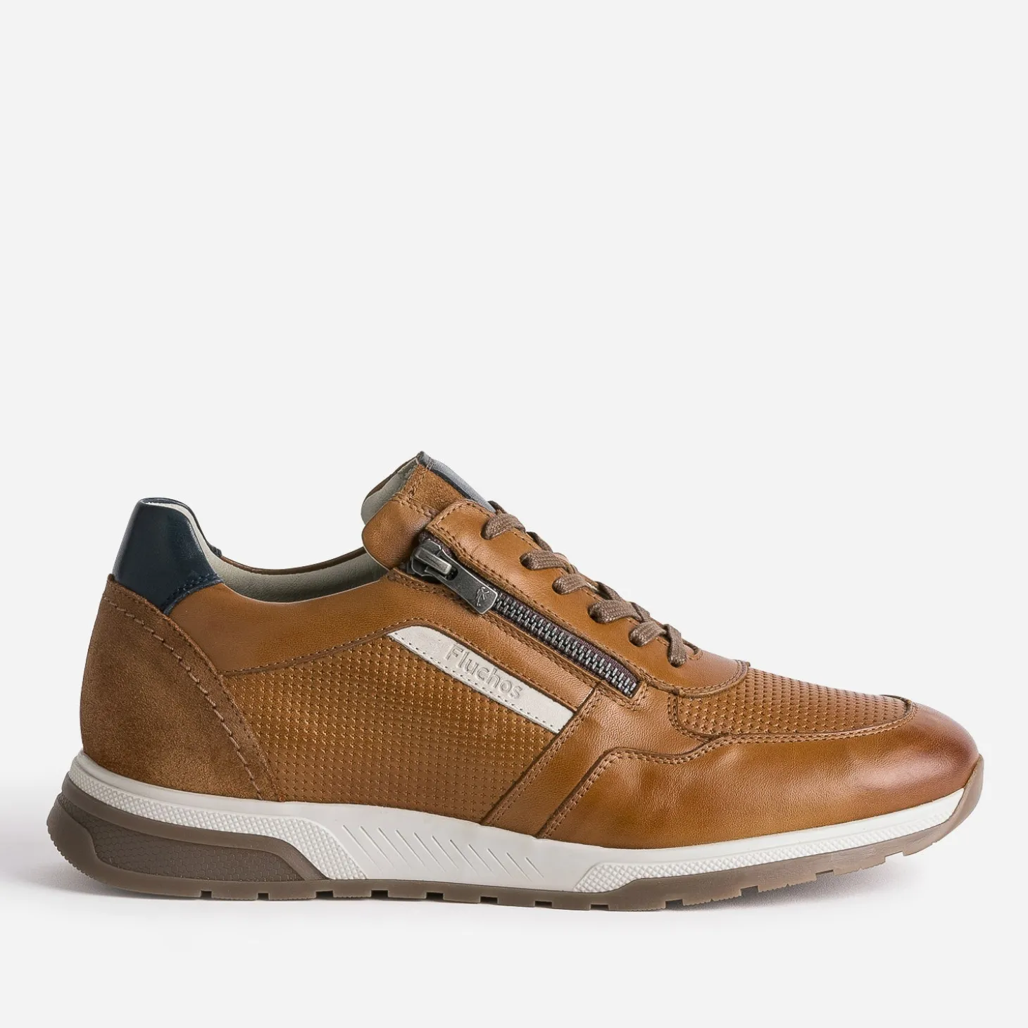 Tennis FLUCHOS camel en cuir