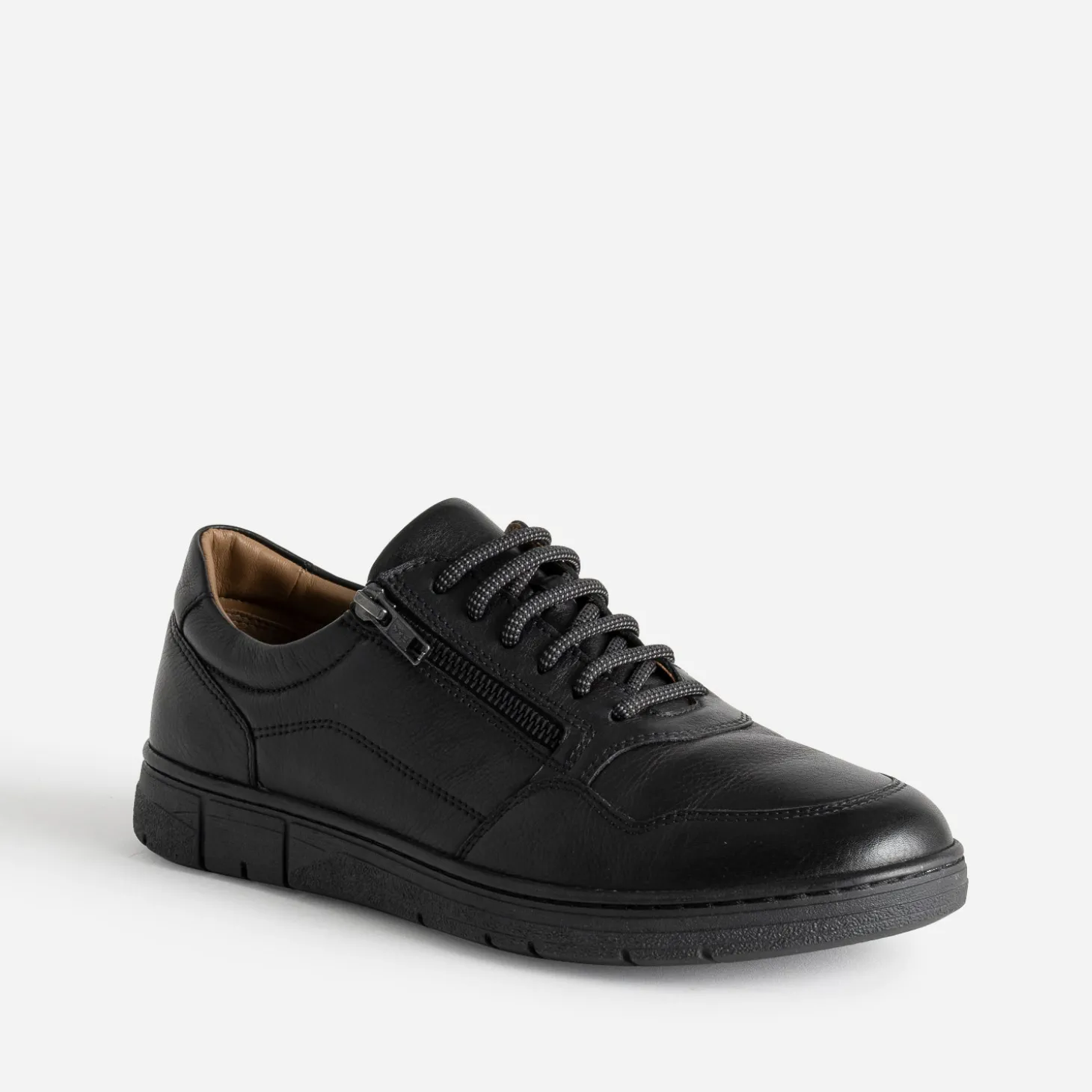 Tennis FRANCE ARNO noir en cuir