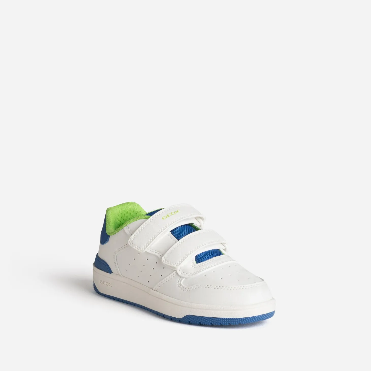 Tennis GEOX blanche, bleue, verte