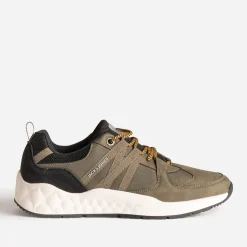 Tennis JACK&JONES kaki bi-matière