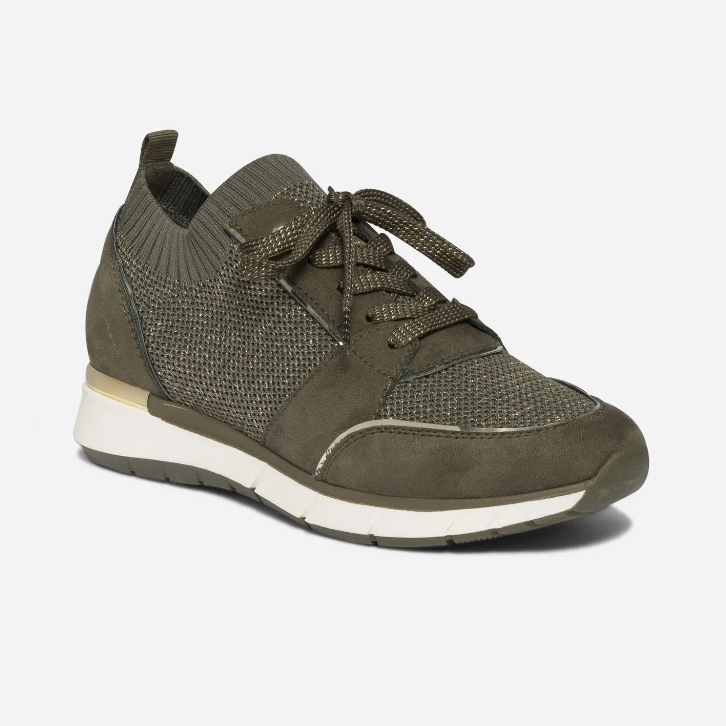 Tennis kaki tricotée