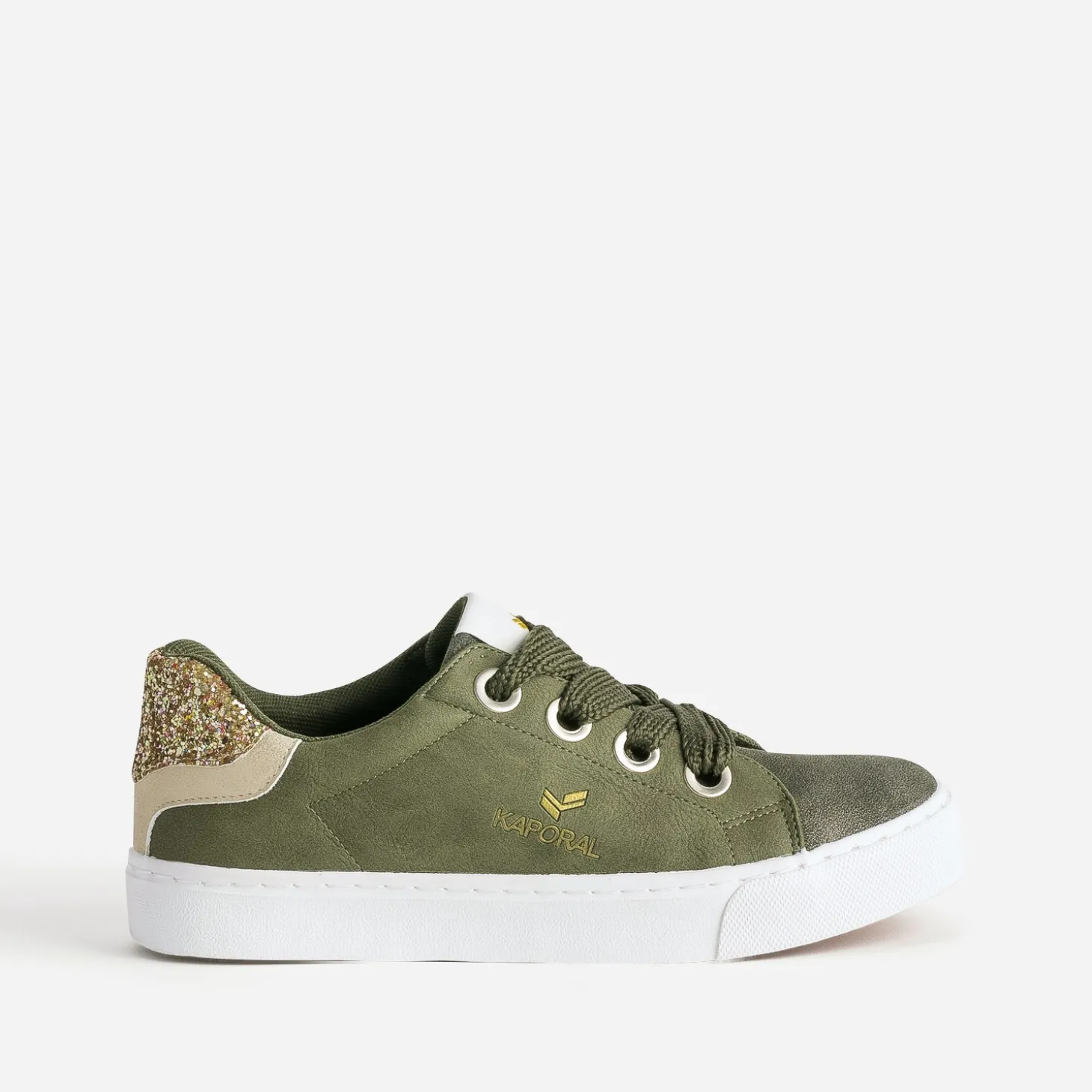 Tennis KAPORAL kaki avec lacets ruban