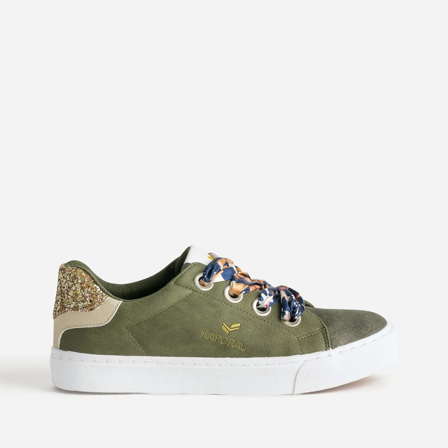 Tennis KAPORAL kaki avec lacets ruban