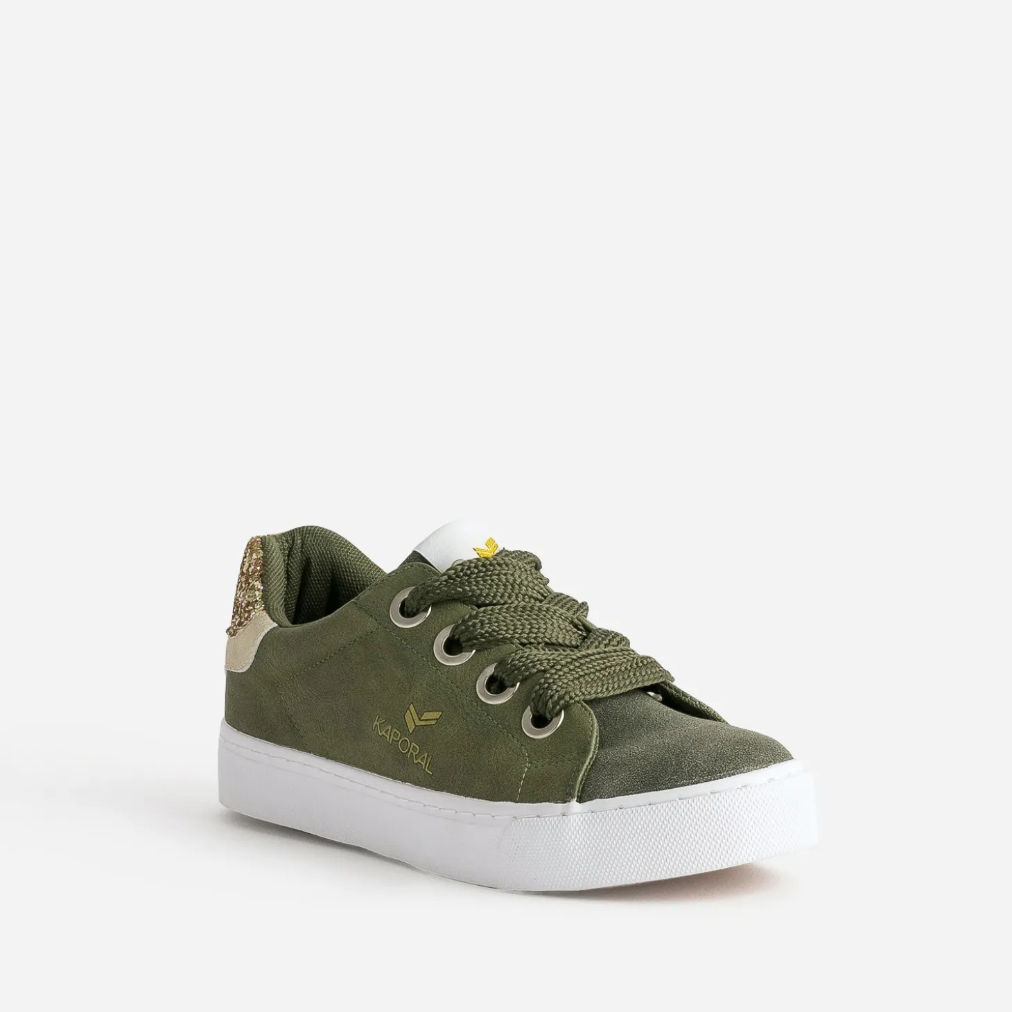 Tennis KAPORAL kaki avec lacets ruban