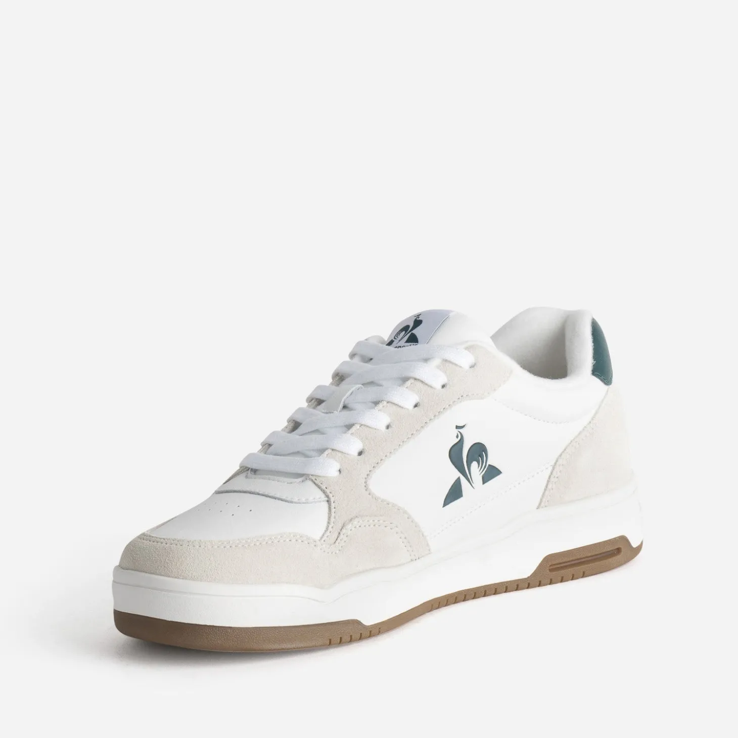 Tennis LE COQ SPORTIF blanche, beige et verte